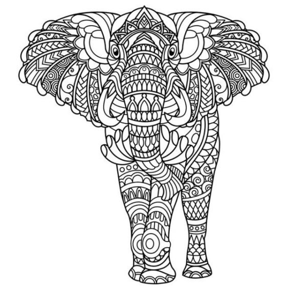 mandalas de elefantes para pintar