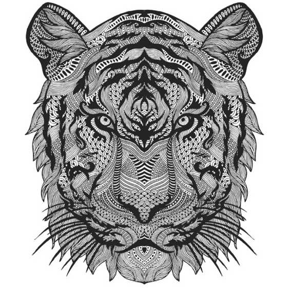 mandalas de tigres para pintar