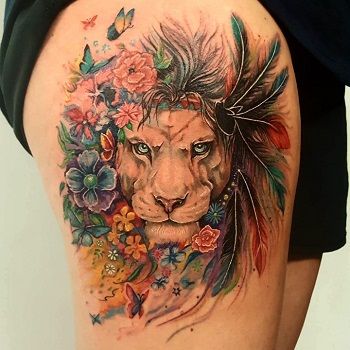 tattoo leon mandala