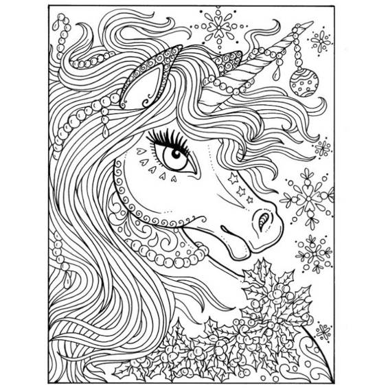 mandala de unicornio facil para pintar