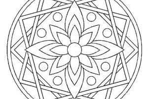 Mandalas flor de loto para colorear