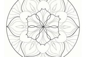Mandalas flor de loto para colorear