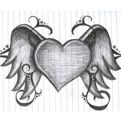 Dibujos de corazones a lapiz faciles