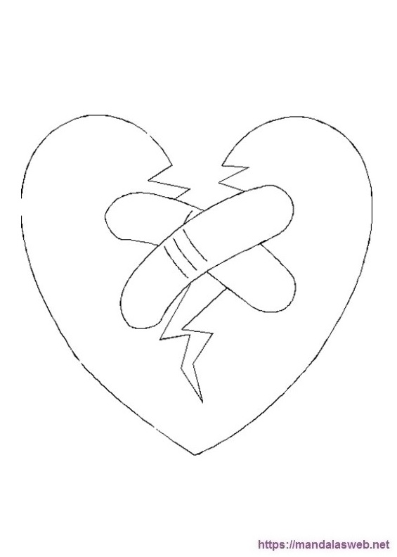 Dibujos de corazones rotos