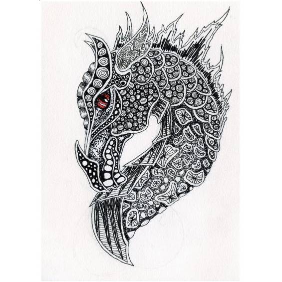 dragón mandala