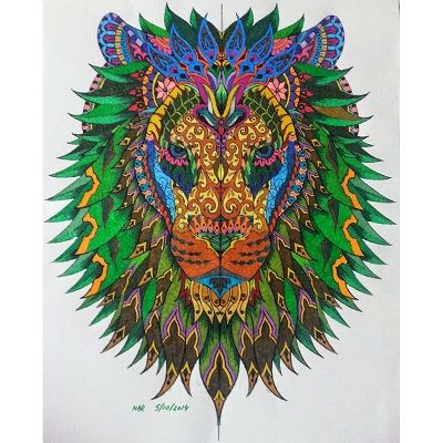 mandala a color leon multicolor