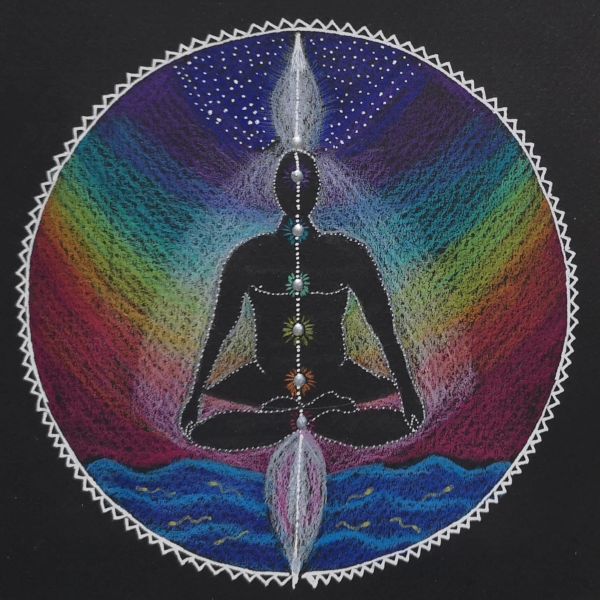 mandala coloreada meditacion