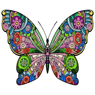 mandalas coloreados mariposa